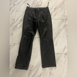 Copper Key Black Leather Pants